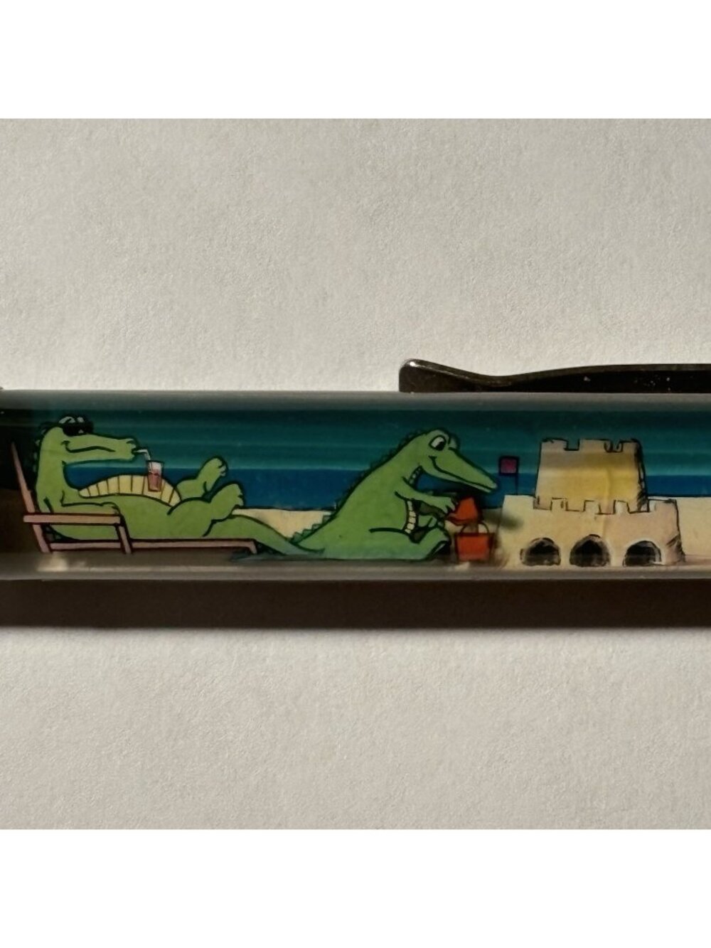 Florida Alligator Beach Club Members Only Floaty Pen Souvenir Promo Vintage